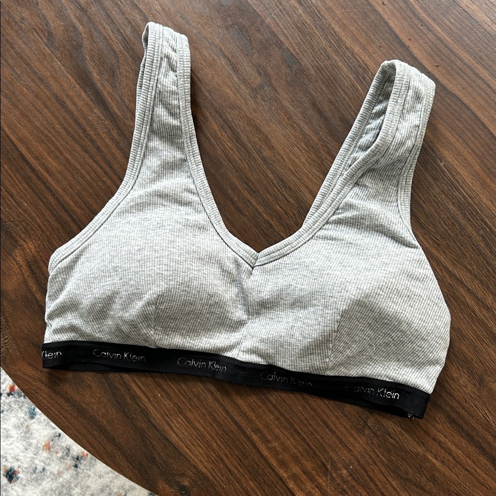 Calvin Klein Light Gray Bralette